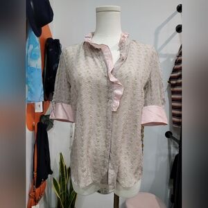 Women's Ruffled Silk Blouse